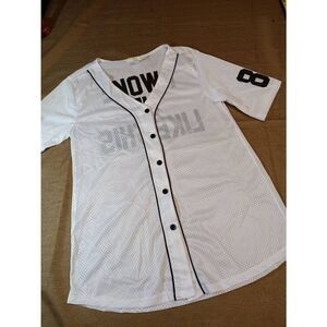 Always Me brand "Woke" Baseball Shirt - Size: XL      (0753)